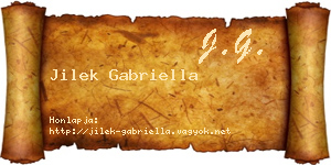 Jilek Gabriella névjegykártya